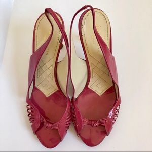 Alberta Ferretti Pink Patent Leather Heels